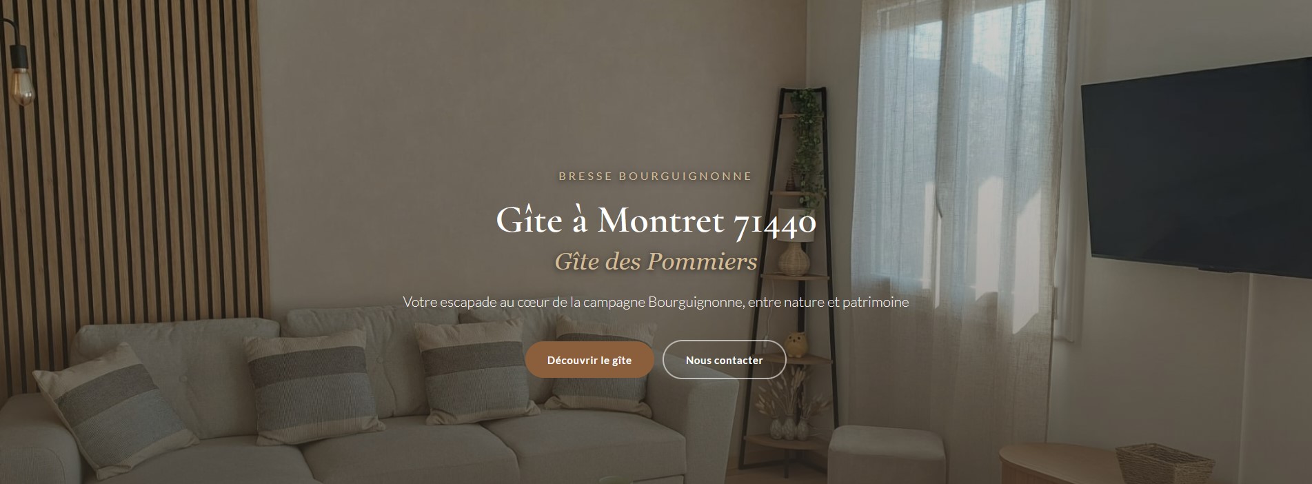 Gite des pommiers - Site internet Hébergement Louhans